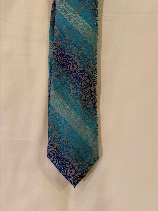 Apt. 9 Other - Apt. 9 Teal and Navy Paisley Tie
